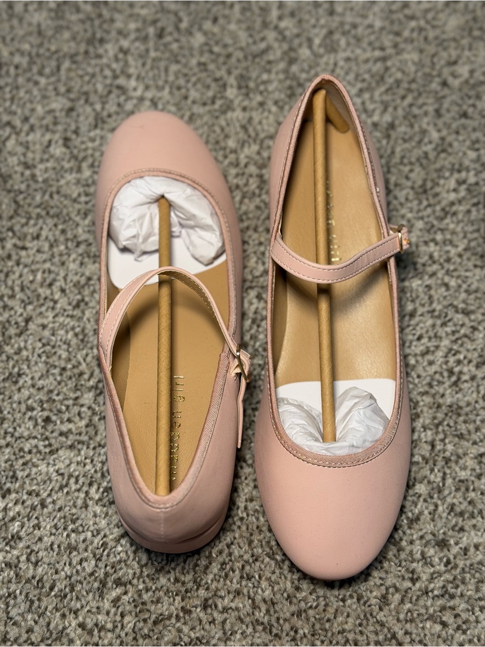 Madden Girl Pink Mary Jane Block Heel Flats - Picture 9 of 9